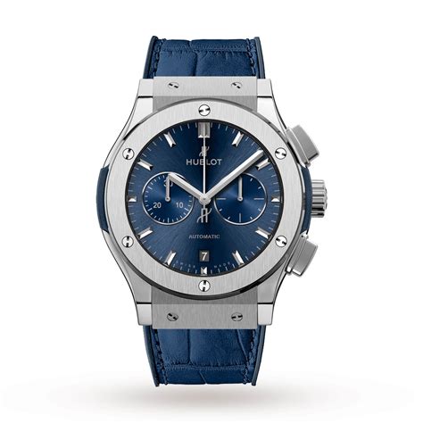 hublot classic fusion chronograph blue red stripe|hublot classic fusion chronograph 42mm.